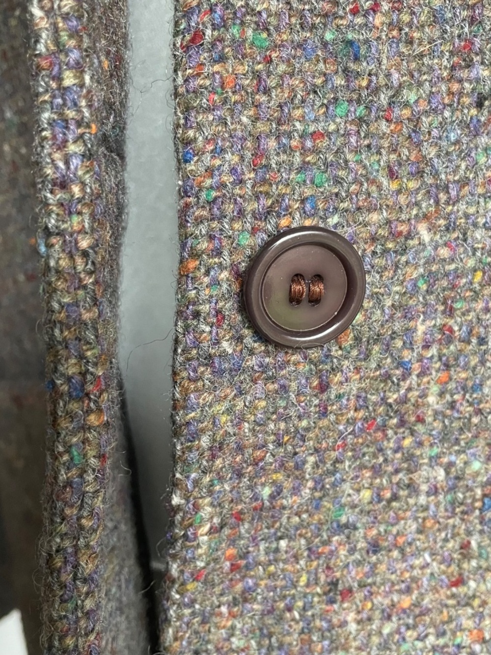 Vintage Larry Levine New York Multicolor Tweed Blazer Medium - Picture 4 of 9